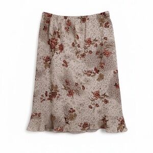 Plus Size Encore Floral Print Midi Skirt Size 20 EUC